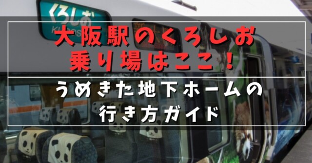 大阪駅のくろしお乗り場はここ！