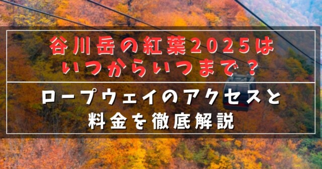 谷川岳の紅葉2025はいつからいつまで？