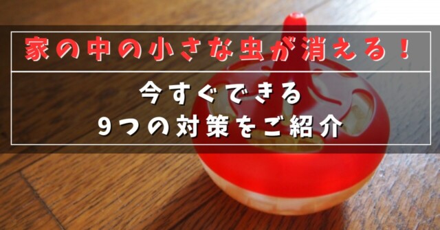 家の中の小さな虫が消える！